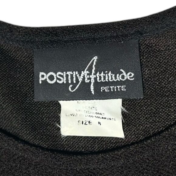 90’s Vintage Dark Brown Sleeveless Maxi Dress with Jacket Positive Attitude - Picture 8 of 13